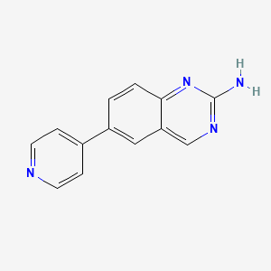 molecular formula C13H10N4 B1504089 6-(Pyridin-4-yl)quinazolin-2-amine CAS No. 1008505-37-0