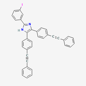 molecular formula C37H23IN2 B15040893 2-(3-iodophenyl)-4,5-bis[4-(2-phenylethynyl)phenyl]-1H-imidazole 