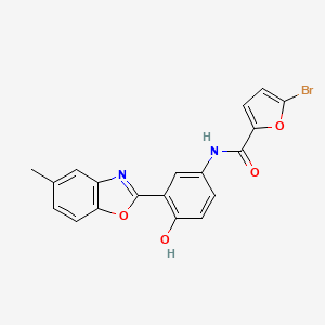 5-Bromo-N-(4-hydroxy-3-(5-methylbenzo[d]oxazol-2-yl)phenyl)furan-2-carboxamide