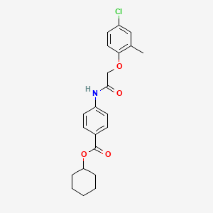 Cyclohexyl 4-[2-(4-chloro-2-methylphenoxy)acetamido]benzoate