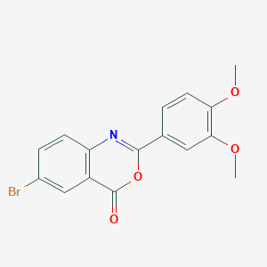 6-bromo-2-(3,4-dimethoxyphenyl)-4H-3,1-benzoxazin-4-one