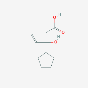 molecular formula C10H16O3 B1504099 3-Cyclopentyl-3-hydroxypent-4-enoic acid CAS No. 877133-45-4