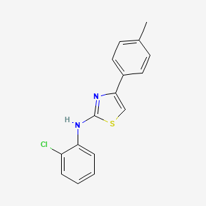 molecular formula C16H13ClN2S B15041047 N-(2-chlorophenyl)-4-(4-methylphenyl)-1,3-thiazol-2-amine 