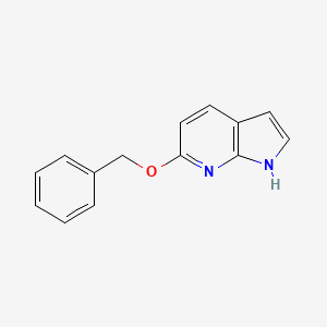 molecular formula C14H12N2O B1504107 6-(benzyloxy)-1H-pyrrolo[2,3-b]pyridine CAS No. 1018441-04-7
