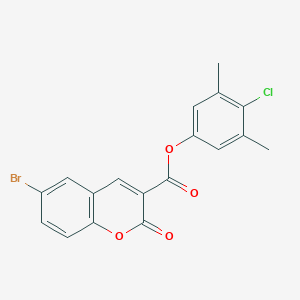 4-chloro-3,5-dimethylphenyl 6-bromo-2-oxo-2H-chromene-3-carboxylate