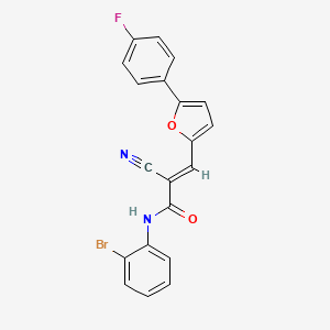 (2E)-N-(2-bromophenyl)-2-cyano-3-[5-(4-fluorophenyl)furan-2-yl]prop-2-enamide