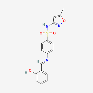 4-[(2-Hydroxy-benzylidene)-amino]-N-(5-methyl-isoxazol-3-yl)-benzenesulfonamide