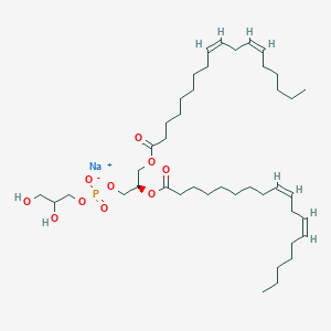 molecular formula C42H74NaO10P B1504116 Sodium (2R)-2,3-bis{[(9Z,12Z)-octadeca-9,12-dienoyl]oxy}propyl 2,3-dihydroxypropyl phosphate CAS No. 322729-38-4