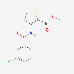 molecular formula C13H12ClNO3S B15041179 Methyl 3-(3-chlorobenzamido)-4,5-dihydrothiophene-2-carboxylate 