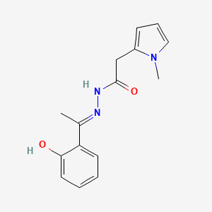 N'-[(1E)-1-(2-hydroxyphenyl)ethylidene]-2-(1-methyl-1H-pyrrol-2-yl)acetohydrazide