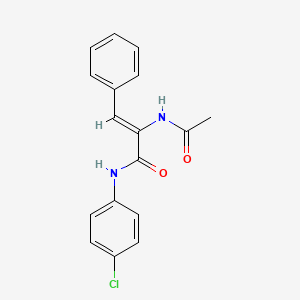 (2Z)-2-(acetylamino)-N-(4-chlorophenyl)-3-phenylprop-2-enamide