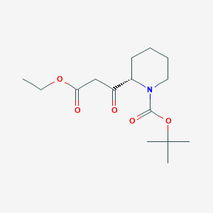 molecular formula C15H25NO5 B1504131 Ethyl (S)-1-Boc-b-oxo-2-piperidinepropanoate 