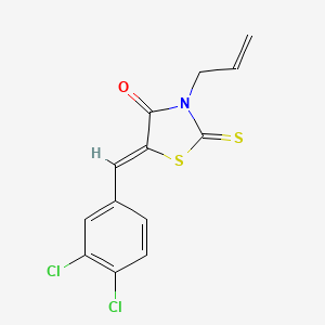 (5Z)-5-(3,4-dichlorobenzylidene)-3-(prop-2-en-1-yl)-2-thioxo-1,3-thiazolidin-4-one