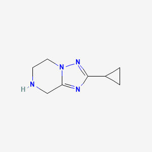 2-Cyclopropyl-5,6,7,8-tetrahydro-[1,2,4]triazolo[1,5-A]pyrazine