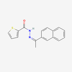 N'-[(1Z)-1-(naphthalen-2-yl)ethylidene]thiophene-2-carbohydrazide