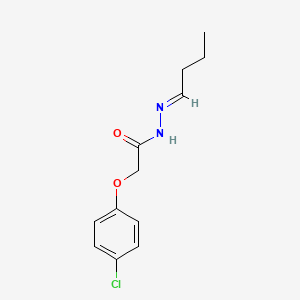 molecular formula C12H15ClN2O2 B15041396 N'-[(1E)-butylidene]-2-(4-chlorophenoxy)acetohydrazide 