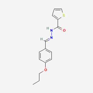 N'-[(E)-(4-propoxyphenyl)methylidene]-2-thiophenecarbohydrazide