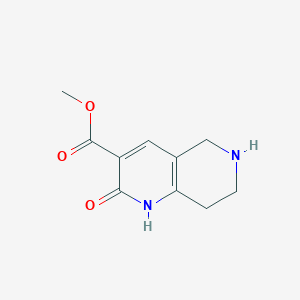 2-Hydroxy-5,6,7,8-tetrahydro-[1,6]naphthyridine-3-carboxylic acid methyl ester
