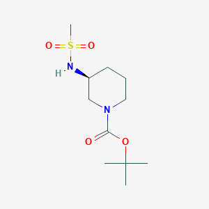 molecular formula C11H22N2O4S B1504146 (S)-tert-Butyl 3-methanesulfonamidopiperidine-1-carboxylate CAS No. 1002359-92-3