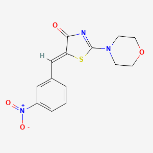 (5Z)-2-(morpholin-4-yl)-5-(3-nitrobenzylidene)-1,3-thiazol-4(5H)-one