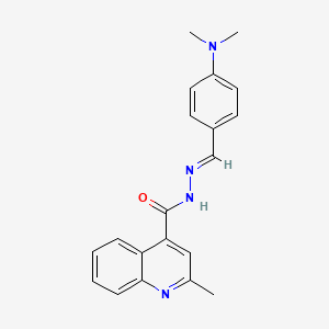 N'-{(1E)-[4-(dimethylamino)phenyl]methylene}-2-methylquinoline-4-carbohydrazide