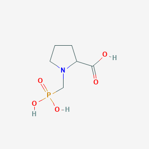 molecular formula C6H12NO5P B15041482 1-(phosphonomethyl)pyrrolidine-2-carboxylic Acid 