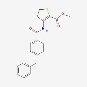 Methyl 3-(4-benzylbenzamido)-4,5-dihydrothiophene-2-carboxylate