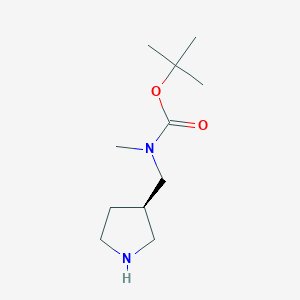 molecular formula C11H22N2O2 B1504150 (R)-tert-butyl methyl(pyrrolidin-3-ylmethyl)carbamate CAS No. 1064051-97-3