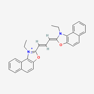 1-ethyl-2-[(1E,3Z)-3-(1-ethylnaphtho[1,2-d][1,3]oxazol-2(1H)-ylidene)prop-1-en-1-yl]naphtho[1,2-d][1,3]oxazol-1-ium