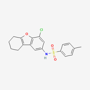 N-(4-chloro-6,7,8,9-tetrahydrodibenzo[b,d]furan-2-yl)-4-methylbenzenesulfonamide