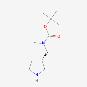 molecular formula C11H22N2O2 B1504159 (S)-Tert-butyl methyl(pyrrolidin-3-ylmethyl)carbamate CAS No. 1064052-00-1