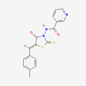 N-[5-(4-Methyl-benzylidene)-4-oxo-2-thioxo-thiazolidin-3-yl]-nicotinamide