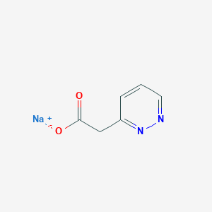 molecular formula C6H5N2NaO2 B1504162 Sodium 2-(pyridazin-3-yl)acetate CAS No. 6159-49-5