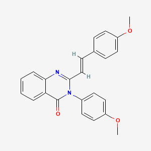 molecular formula C24H20N2O3 B15041638 3-(4-methoxyphenyl)-2-[(E)-2-(4-methoxyphenyl)ethenyl]quinazolin-4(3H)-one 