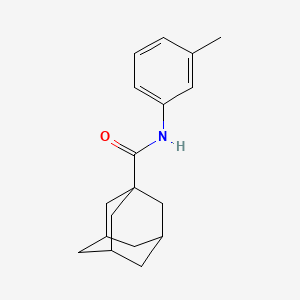 molecular formula C18H23NO B15041773 1-Adamantanecarboxamide, N-(3-methylphenyl)- 