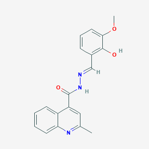 N'-[(E)-(2-hydroxy-3-methoxyphenyl)methylidene]-2-methylquinoline-4-carbohydrazide