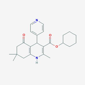 Cyclohexyl 2,7,7-trimethyl-5-oxo-4-(pyridin-4-yl)-1,4,5,6,7,8-hexahydroquinoline-3-carboxylate