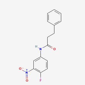 N-(4-fluoro-3-nitrophenyl)-3-phenylpropanamide