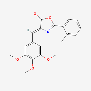 molecular formula C20H19NO5 B15041832 (4Z)-2-(2-methylphenyl)-4-(3,4,5-trimethoxybenzylidene)-1,3-oxazol-5(4H)-one 