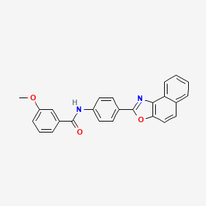 molecular formula C25H18N2O3 B15041861 3-Methoxy-N-(4-{naphtho[1,2-D][1,3]oxazol-2-YL}phenyl)benzamide 