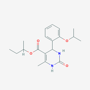 molecular formula C19H26N2O4 B15041872 Butan-2-yl 6-methyl-2-oxo-4-[2-(propan-2-yloxy)phenyl]-1,2,3,4-tetrahydropyrimidine-5-carboxylate 