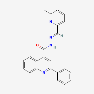 N'-[(E)-(6-methylpyridin-2-yl)methylidene]-2-phenylquinoline-4-carbohydrazide