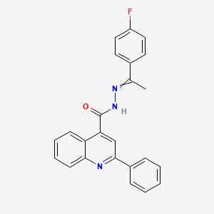 N'-[1-(4-fluorophenyl)ethylidene]-2-phenylquinoline-4-carbohydrazide