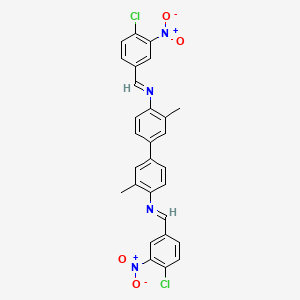 N,N'-bis[(E)-(4-chloro-3-nitrophenyl)methylidene]-3,3'-dimethylbiphenyl-4,4'-diamine