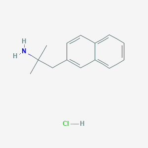 molecular formula C14H18ClN B1504196 2-Methyl-1-(naphthalen-2-yl)propan-2-amine hydrochloride CAS No. 351490-95-4