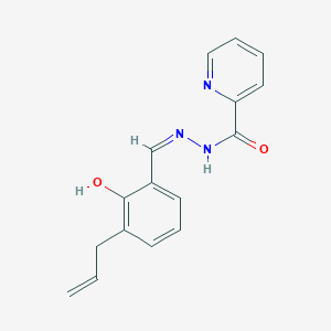 molecular formula C16H15N3O2 B15041981 N'-[(Z)-[2-Hydroxy-3-(prop-2-EN-1-YL)phenyl]methylidene]pyridine-2-carbohydrazide 