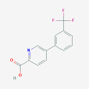 molecular formula C13H8F3NO2 B1504201 5-(3-三氟甲基苯基)吡啶-2-甲酸 CAS No. 87789-84-2