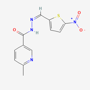 6-methyl-N'-[(Z)-(5-nitrothiophen-2-yl)methylidene]pyridine-3-carbohydrazide