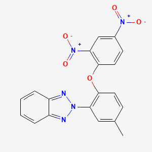 molecular formula C19H13N5O5 B15042150 2-[2-(2,4-dinitrophenoxy)-5-methylphenyl]-2H-benzotriazole 