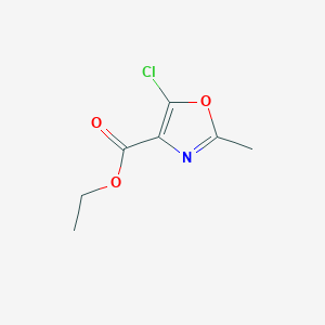 molecular formula C7H8ClNO3 B1504216 Ethyl 5-chloro-2-methyloxazole-4-carboxylate CAS No. 3356-81-8